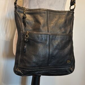 The Sak black soft pebbled leather crossbody bag